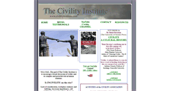 Desktop Screenshot of civilityinstitute.com