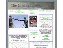 Tablet Screenshot of civilityinstitute.com